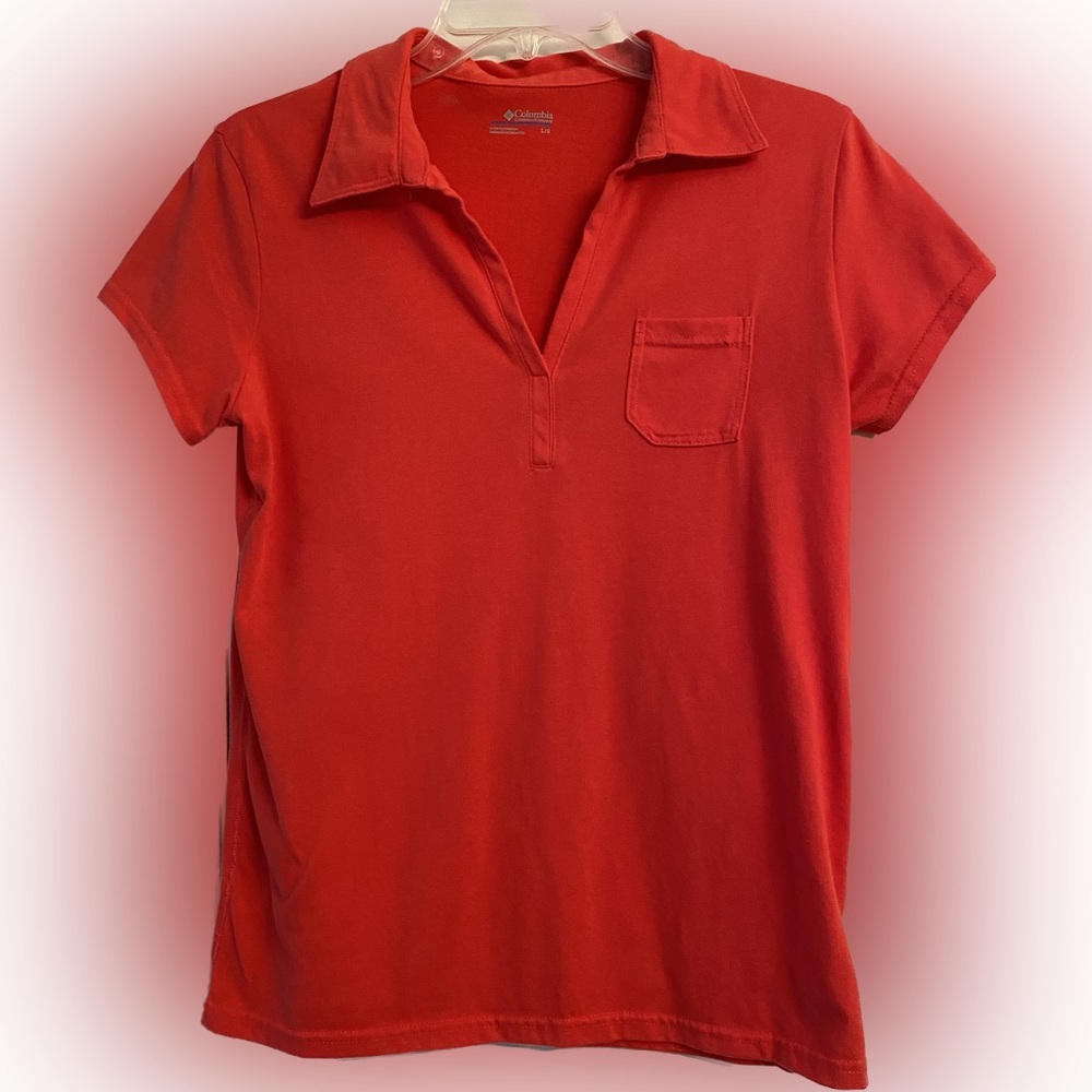 Columbia Pullover V-Neck Shirt Size Large